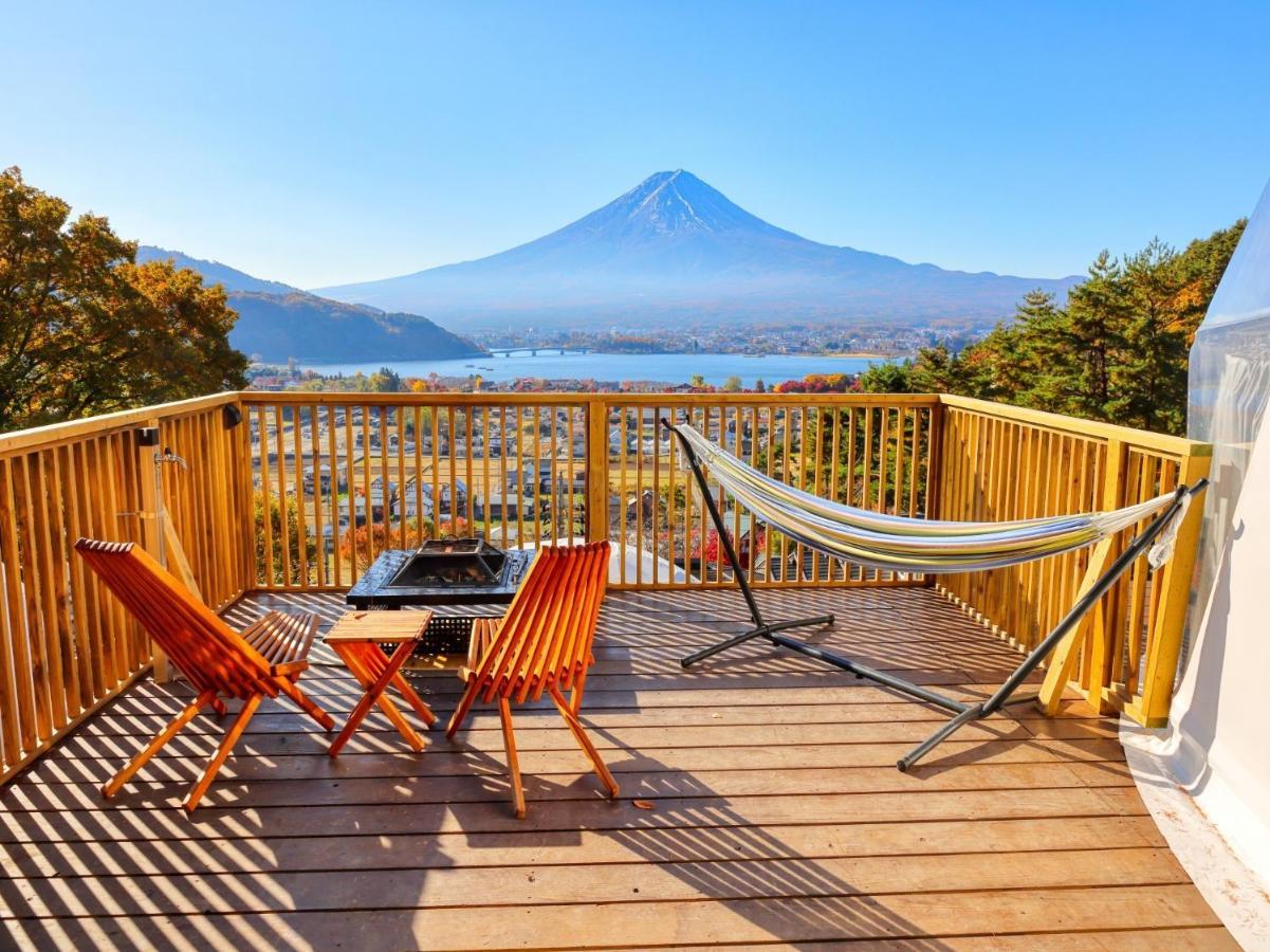 Mt,Fuji Glamping Terrace Minenohana - Vacation Stay 35711V Fujikawaguchiko Eksteriør bilde